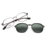Lentes De Vista Alok Space Rave Cuadrado Polarizada Verde/Marrón