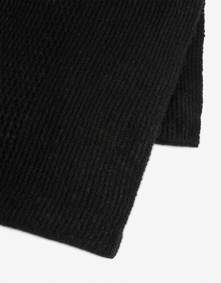 Cuellos Cuello Doble Tejido - Negro