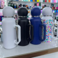 Set De Termo + Mate + Bombilla 1 Litro Acero Azul