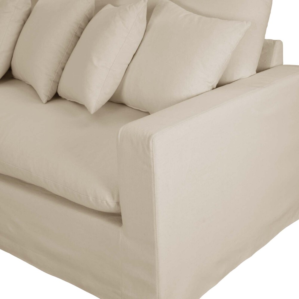 SOFÁ 4 CUERPOS TELA NATURAL-BEIGE MARBELLA BEIGE