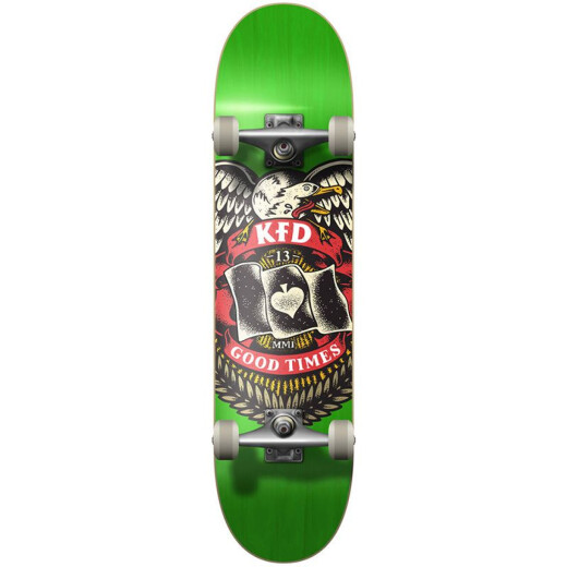 Skate armado KFD YOUNG GUNZ BADGE GREEN 8.0" Skate armado KFD YOUNG GUNZ BADGE GREEN 8.0"