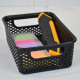Cesto organizador calado línea P NEGRO