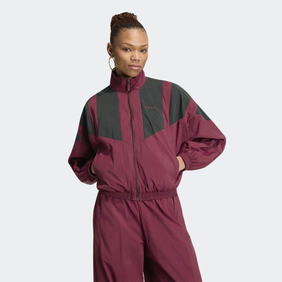 Campera Adidas Blocking - Rojo 