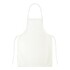 Delantal Cocinero Chef Tela Blanco Impermeable Textura Cuero Variante Color Blanco