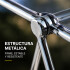 Mesa ComboHome Plia Acrílico Metal Plegable 65x50 Premium Plateada
