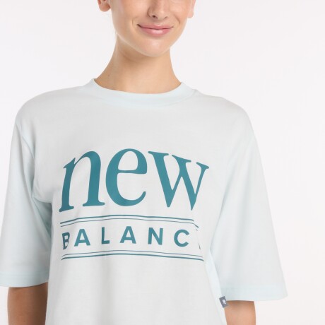 Remera New Balance de Dama - Reimagined - WT61V5OPAAW WHITE