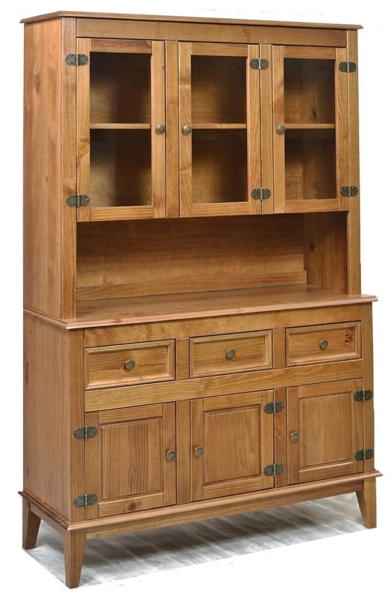 Cristalera 6 Puertas New Veneza NOGAL BARNIZ 