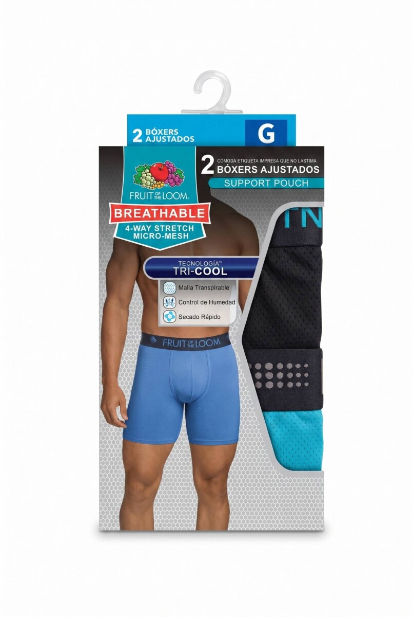Pack x2 Boxer brief breathable 2.0 - caballero - Multicolor 