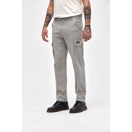 Pantalon cargo Roque I26 Gris perla