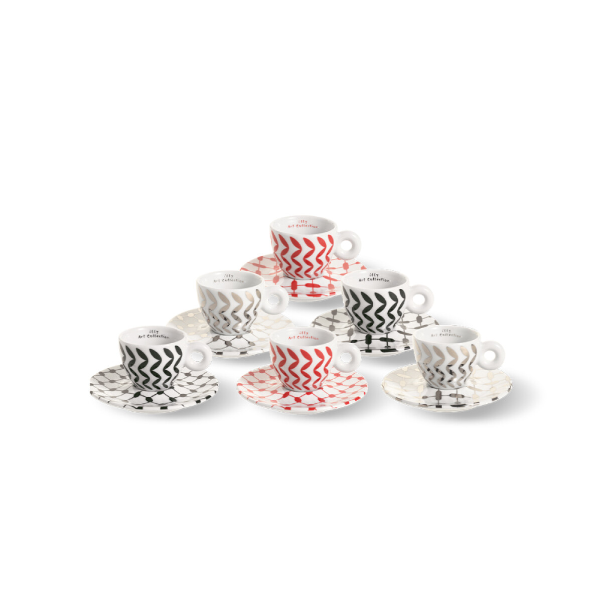 Set de 6 tazas para espresso: Hatou illy Art Collection 