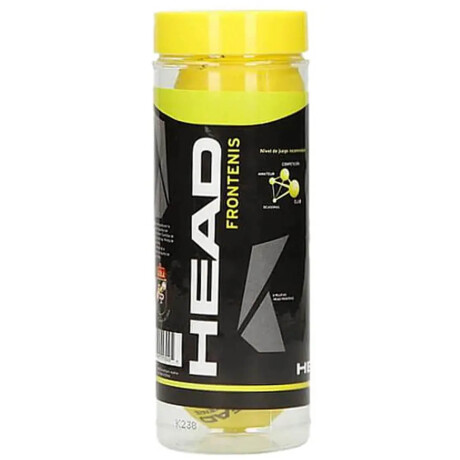 Set Tubo Penn X3 Pelotas P/ Frontón Y Paleta Colores Amarillo 2