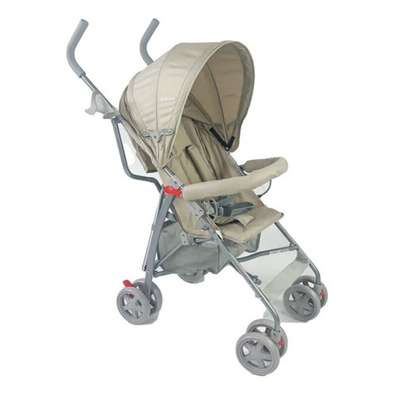 Coche de paseo tipo paragüita Bebesit Fun plegado fácil Beige
