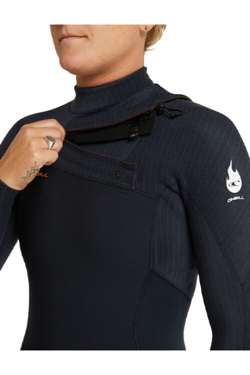 Hyperfreak Fire Dama 4/3mm - Chest Zip Full Wetsuit - Negro Hyperfreak Fire Dama 4/3mm - Chest Zip Full Wetsuit - Negro