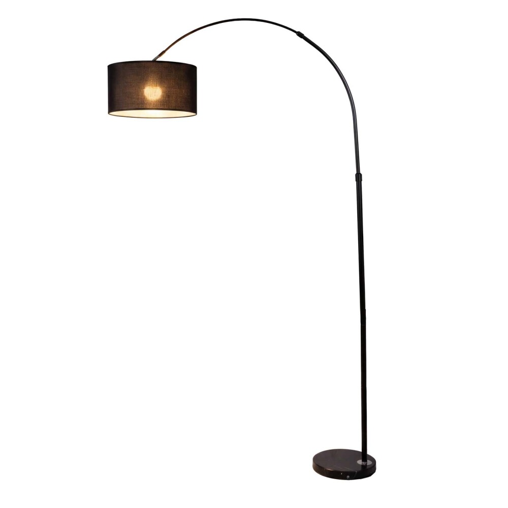 LÁMPARA DE PIE METAL-Y-MARMOL NEGRO CH2104F005