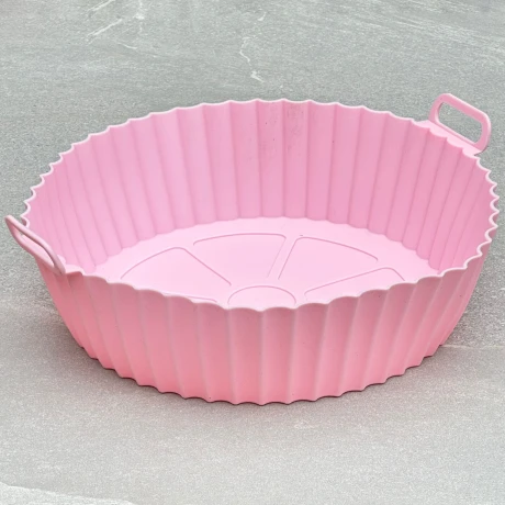 Bandeja De Silicona Para Freidora Electrica Air Fryer Ø22cm x Alto 7.5cm Bandeja De Silicona Para Freidora Electrica Air Fryer Ø22cm x Alto 7.5cm