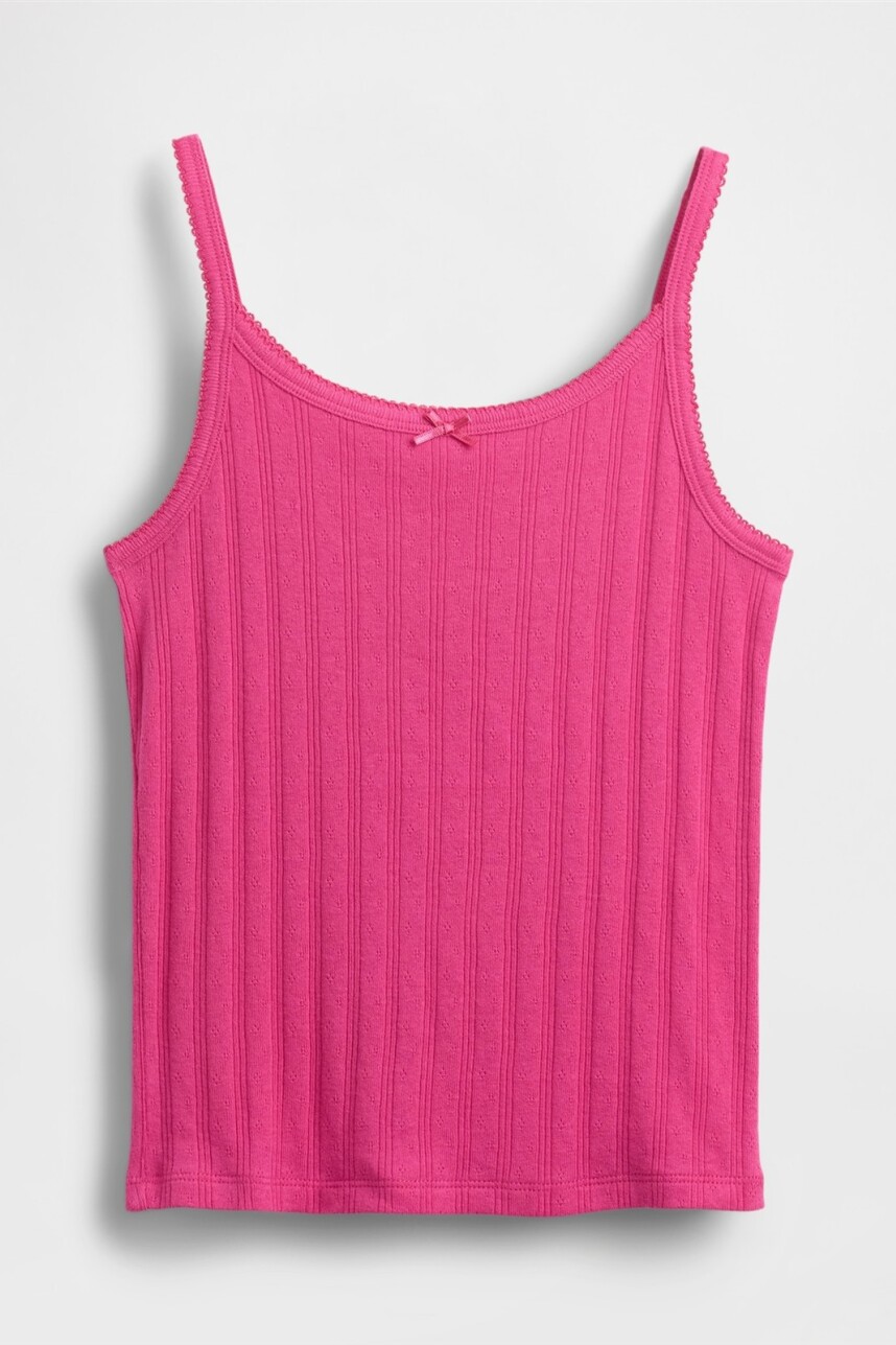 Musculosa Pointelle Niña Standout Pink