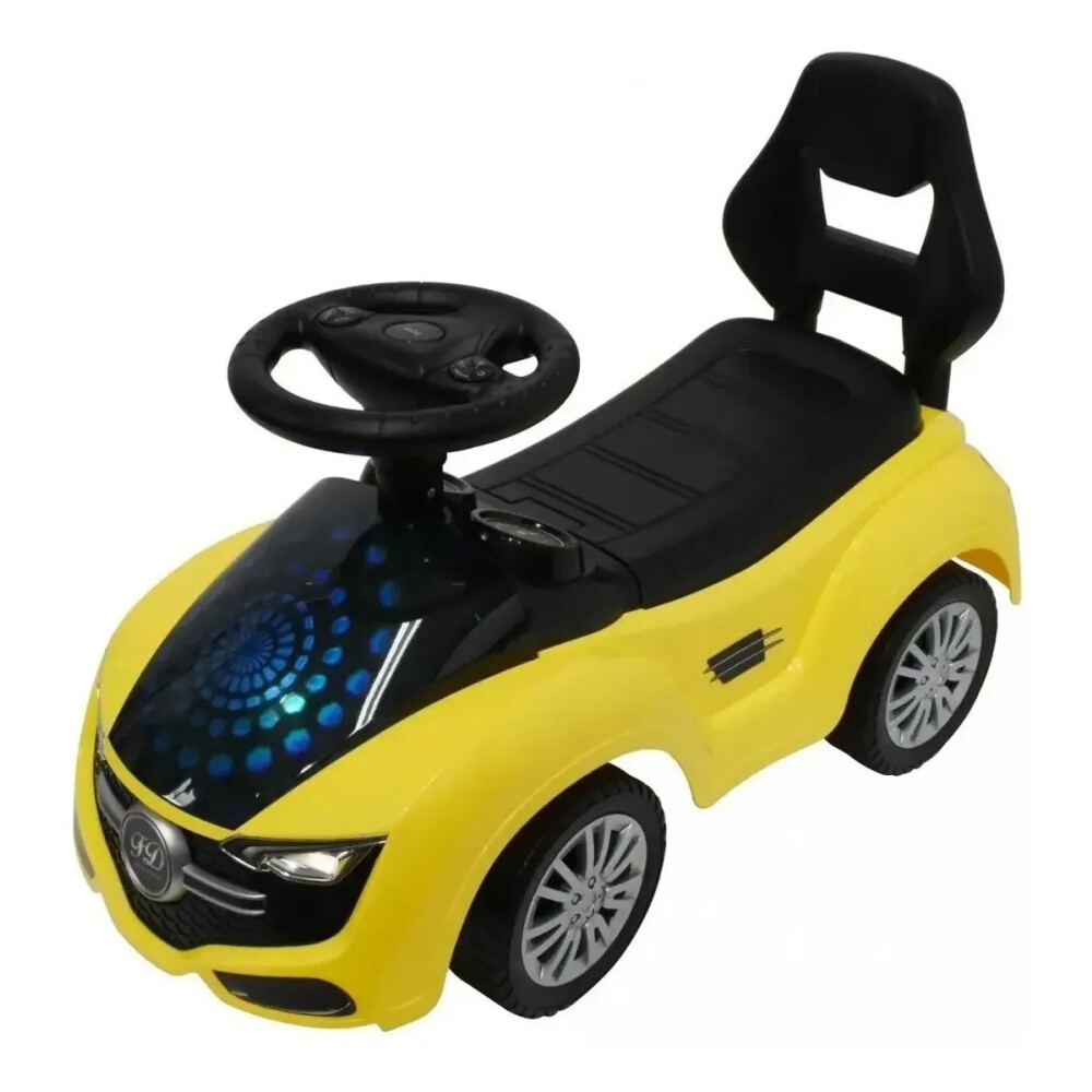 Buggy auto futurista con luz y sonido Amarillo
