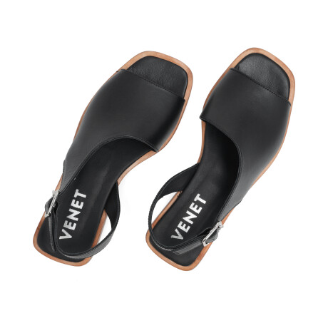 SANDALIAS VENET - CUERO NOVI NEGRO