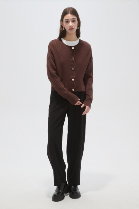 Cardigan Eloalia Chocolate