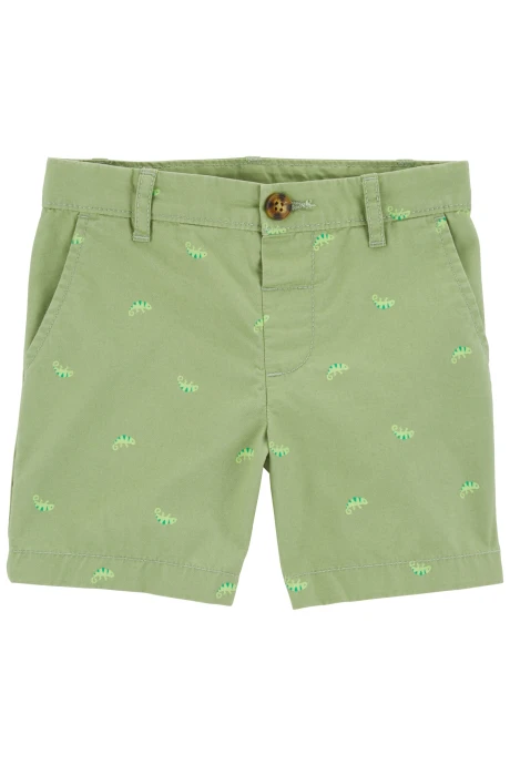 Short de algodón, clásico diseño camaleón Short de algodón, clásico diseño camaleón