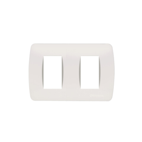 Plaqueta p/2 módulos blanco - Loft C56934