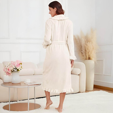 Bata Baño Salto Cama Larga Albornoz Dama Bolsillos Bata Baño Salto Cama Larga Albornoz Dama Bolsillos