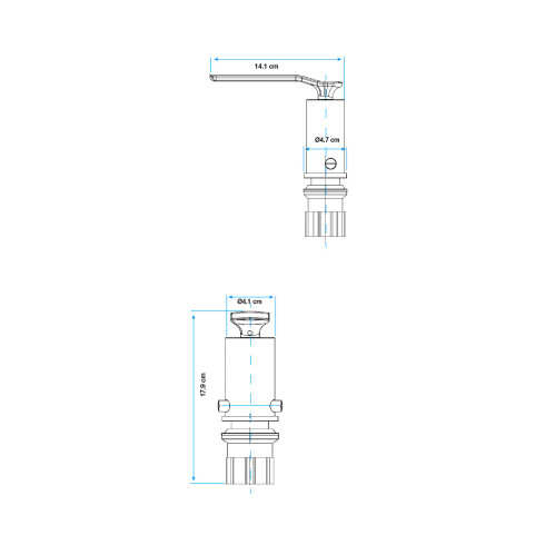 Griferia De Bidet Monocomando Aqualia Con Transferencia Negro Mate 35Mm 000