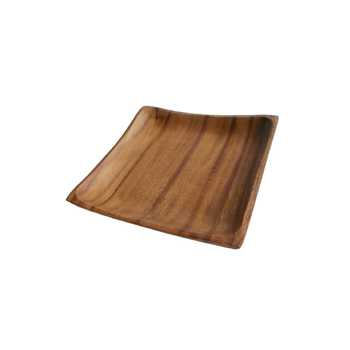 PLATO CUADRADO MADERA ACACIA 20X20/H3CM 