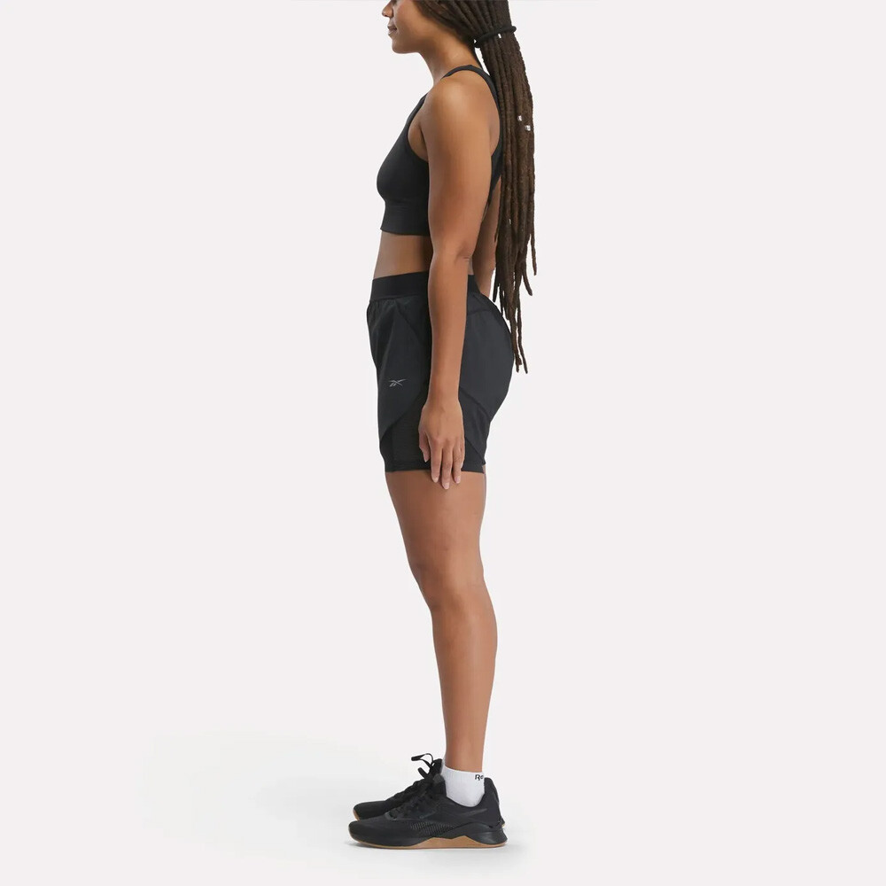 Short Running 2 In 1 Mujer Black
