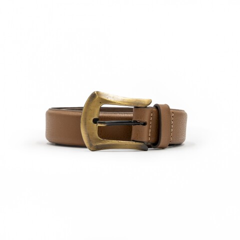 Cinto Sport Elegante Brilloso Bufalo Caramelo 41