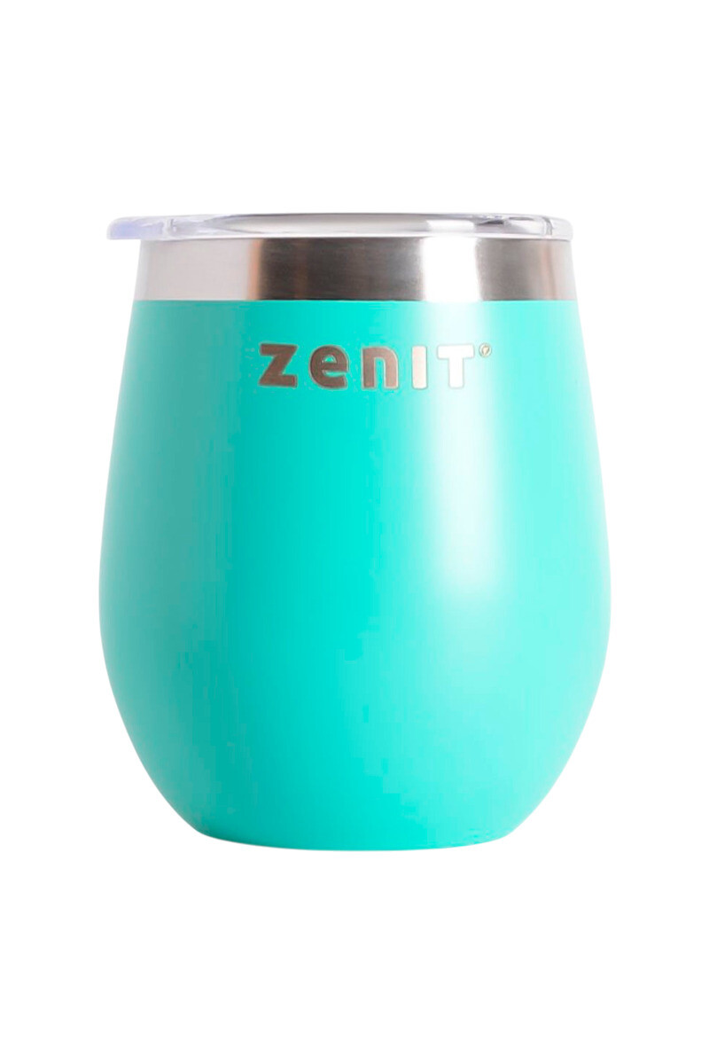 MATE CON TAPA VERDE AGUA 