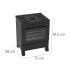 Cocina A Gas Queen Cqv250ng COCINA QUEEN A GAS VIDRIO NEGRA CQV250NG