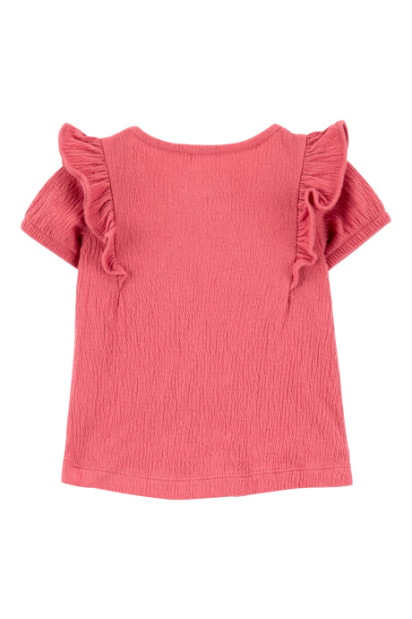 Set tres piezas de jersey arrugado, short, blusa y vincha Sin color