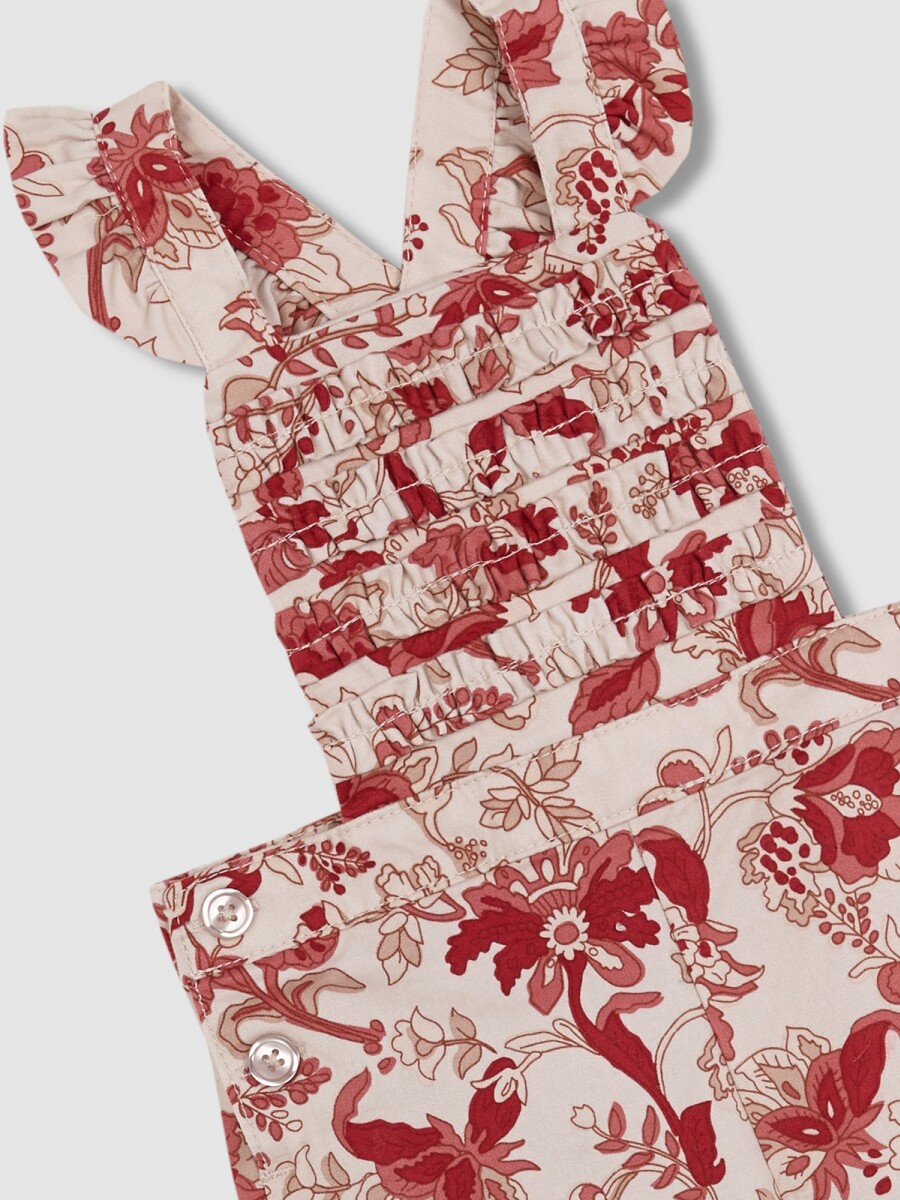 Pantalon Con Tirantes Piedra