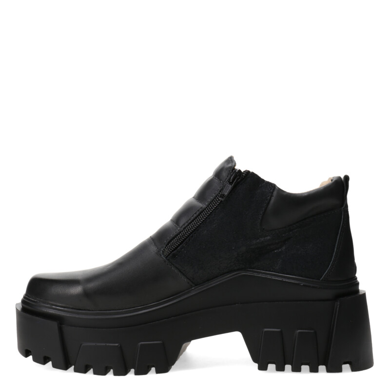 Zapato de Mujer Miss Carol HAI de cuero con cierre lateral Negro