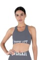 TOP MUJER EVERLAST GRAPHIC Gris-oscuro