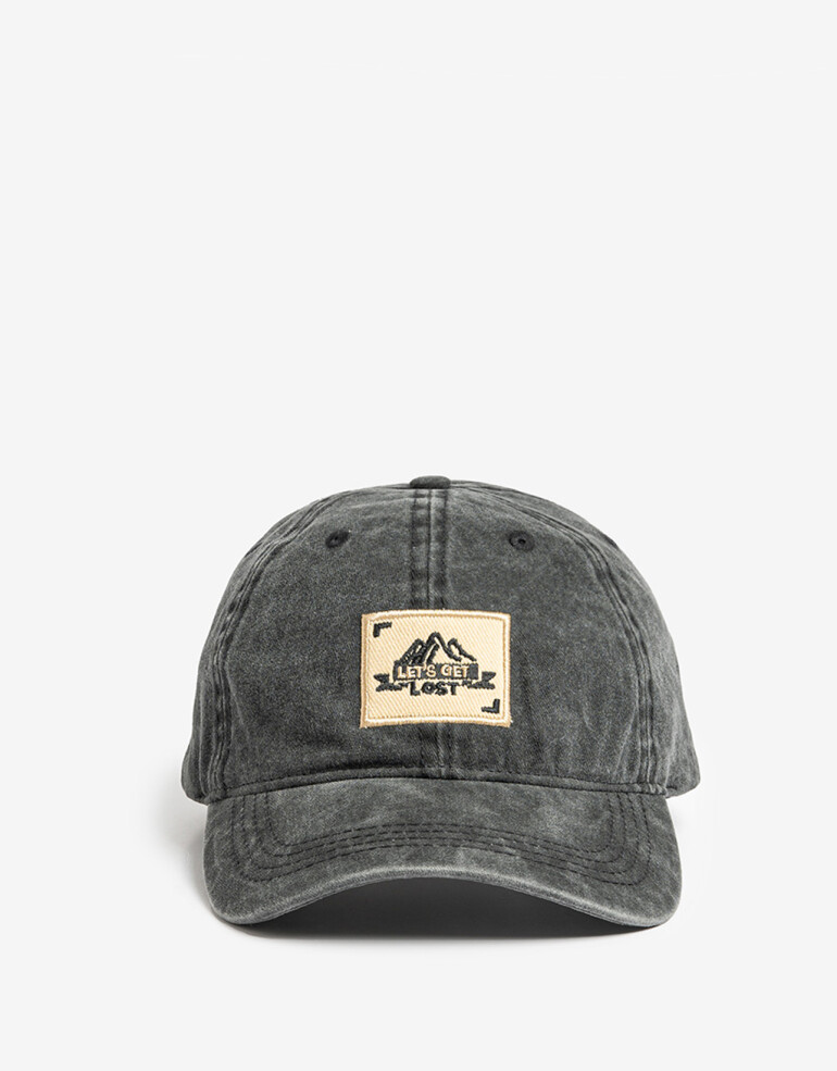 Caps No Gender Cap Men´s Collection Lavado Con Bordado - Negro