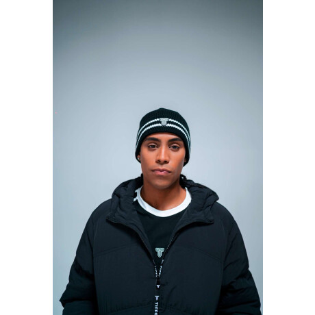 Gorra Tiffosi Lana Rayas Unisex negro