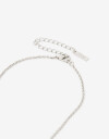 Collares Cortos Metal Collar Corto Chapón Metal - Plateado Rodio