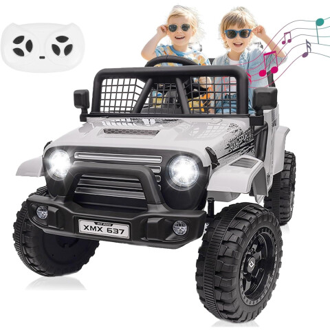 Jeep Eléctrico Infantil 4x4 Con Música Y Espacio De Carga Bjxmx637 CAMIONETA ELECTRICA JEEP BJXMX637