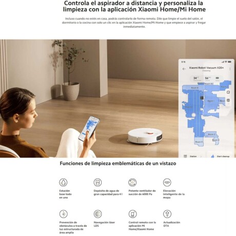 Aspiradora Robot Xiaomi Vacuum X20+ V01