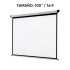 Pantalla Proyector Cortina 100 169 Pvc Abs PANTALLA PROYECCION 100" (SIN TRIPODE)