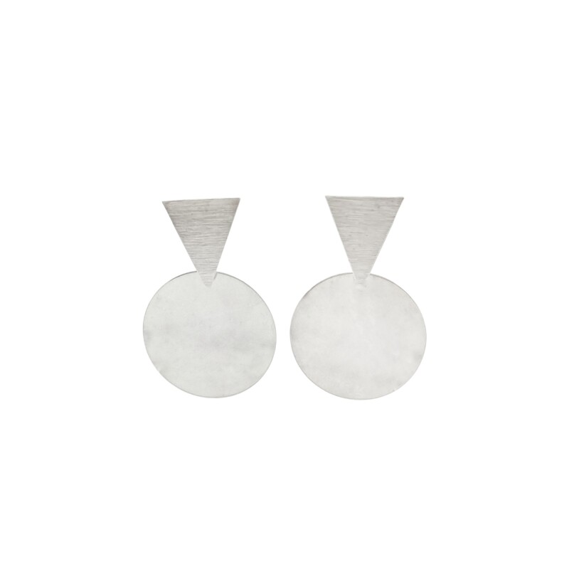 Caravanas Colgante-Plata 925 esterlina-Sin piedra-CA3556 sinpiedra