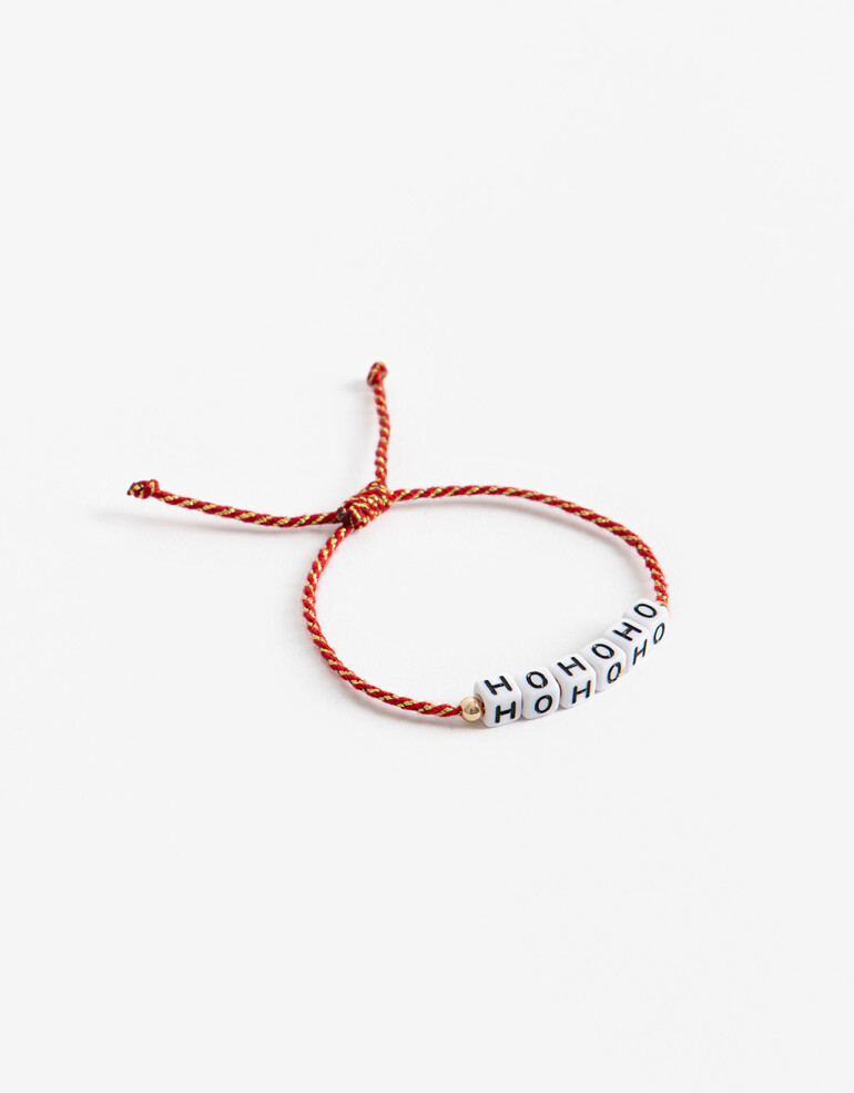 Pulseras Flexibles Navidad Pulsera Flexible "ho Ho Ho" - Combinacion Multicolor