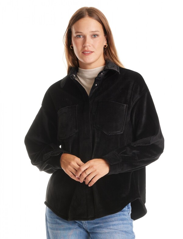 Sobrecamisa Corduroy Soft NEGRO