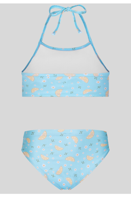 CONJUNTO TOP UV50+ CELESTE ESTAMPADO