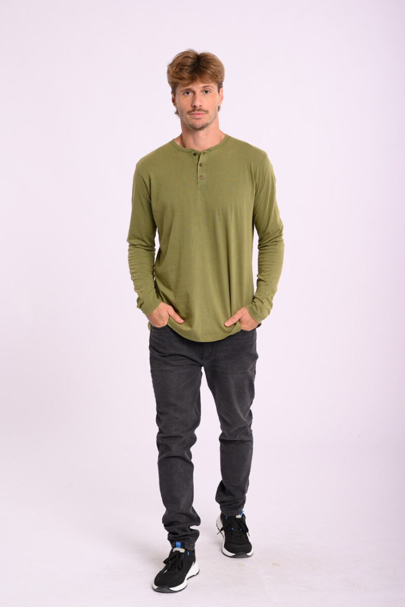 Remera manga larga Verde
