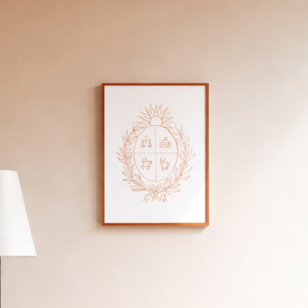 Cuadro Escudo Uruguay l A4 