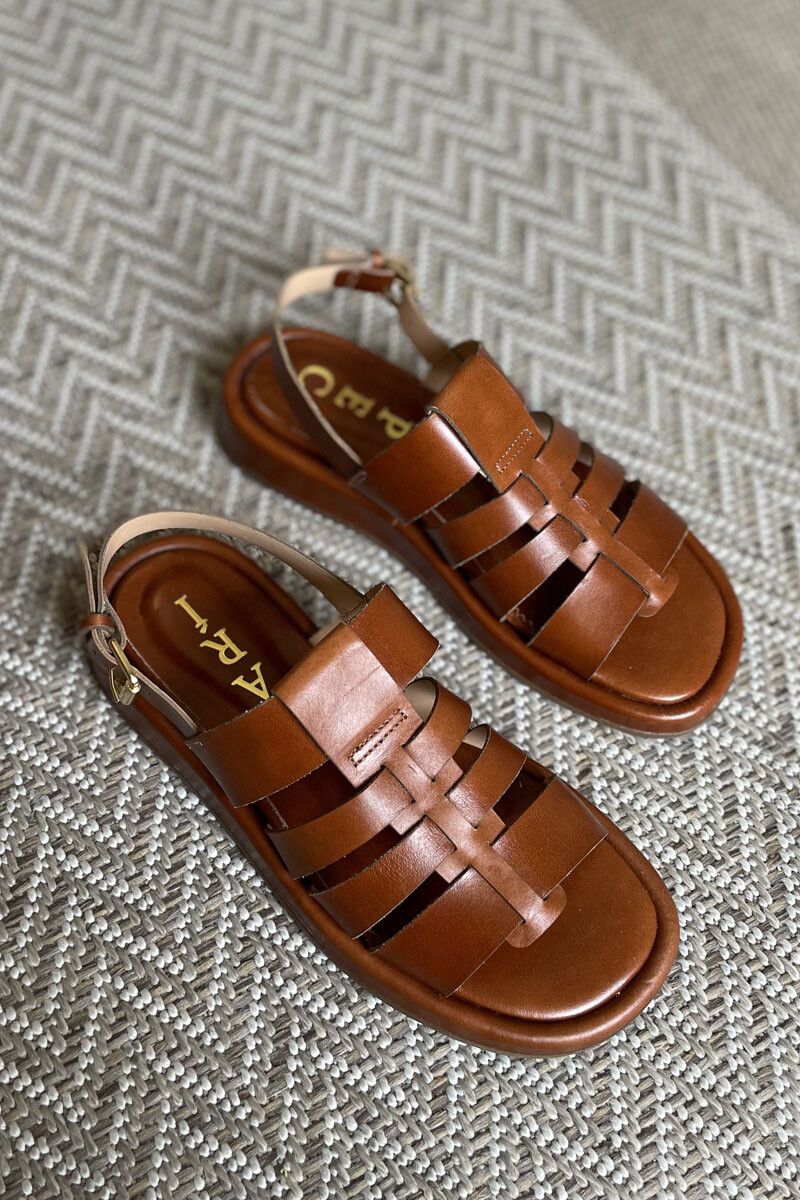 Sandalia afrodita Cognac