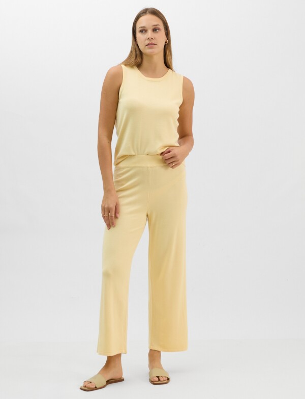 Pantalon Tejido AMARILLO
